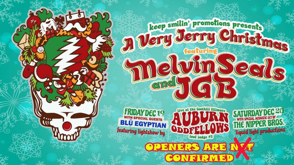 VERY JERRY CHRISTMAS NIGHT 1 MELVIN SEALS Keep Smilin Promotions - Auburn Odd Fellows